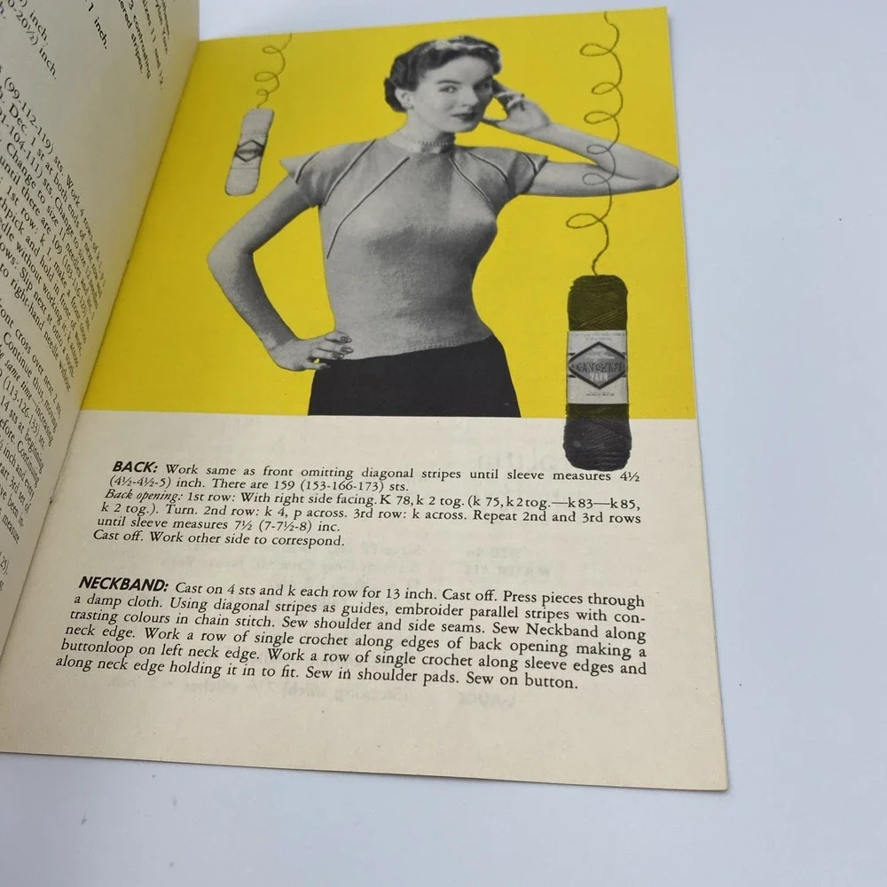 Vintage Knitting Books‎ (3) 1950s Patons New Lux Cancraft
